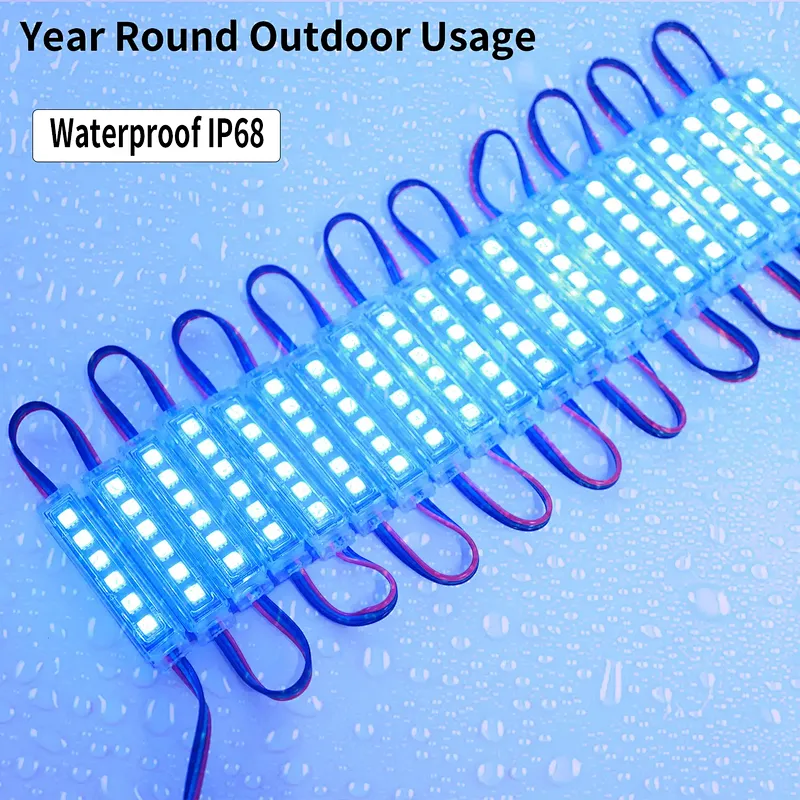 Outdoor Waterproof 6 Lights UCS2903 RGB Smart LED Module Light Window Lights
